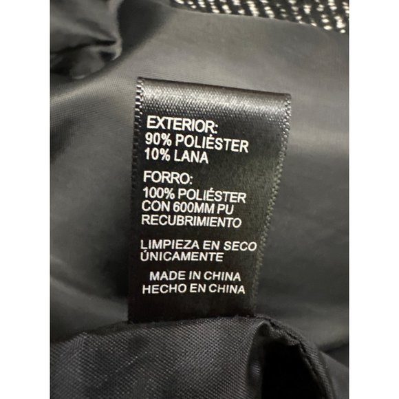 Ambiance Outerwear Black & White Tweed Style Blazer Size S - Picture 8 of 10